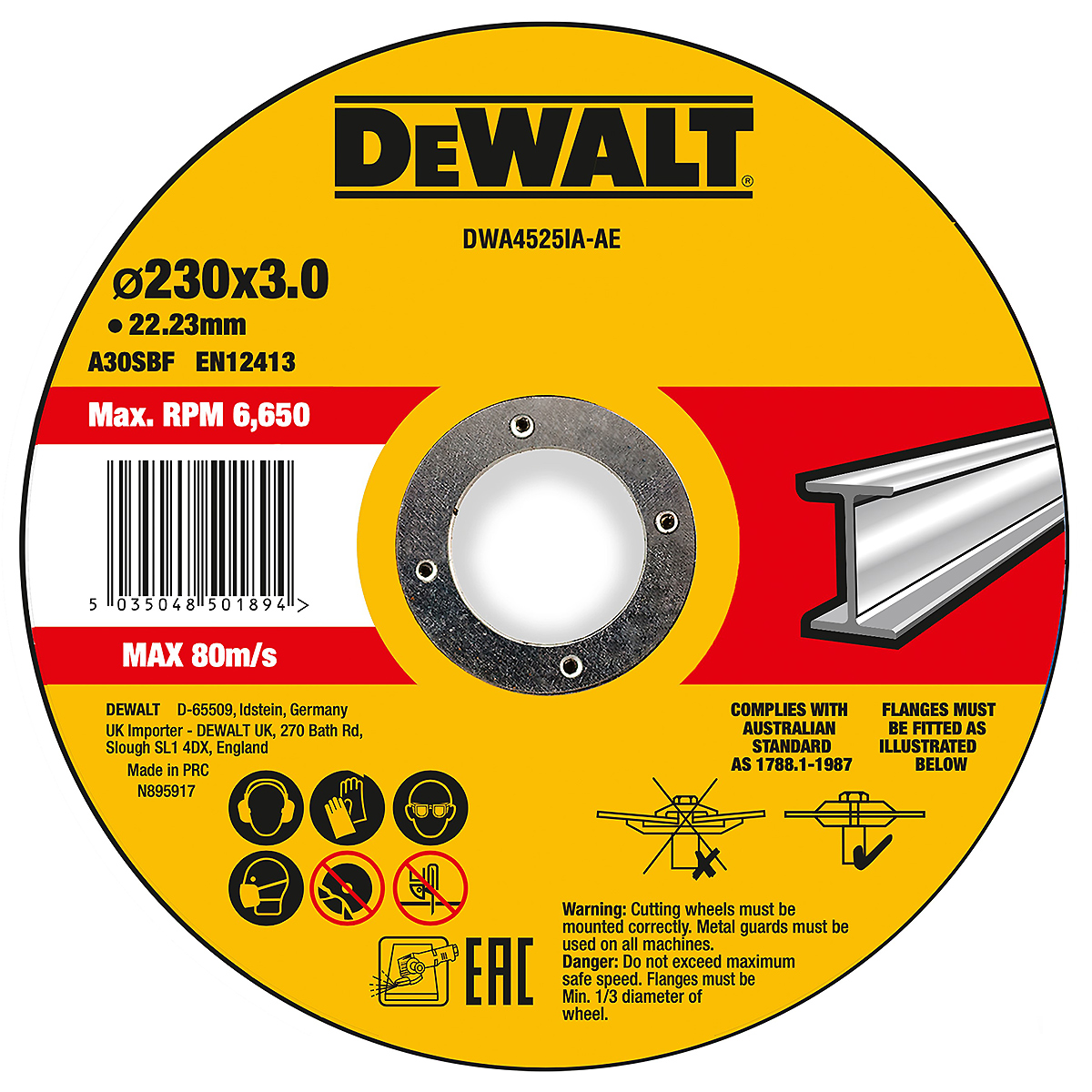 DEWALT High Performance Trennscheibe Metall ø 230mm