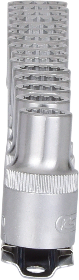 KS Tools 1/2" 12-kant-Stecknuss-Satz, 15-tlg, 10-24mm