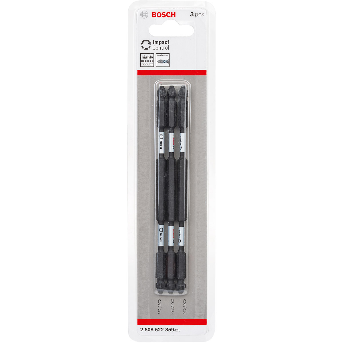 Bosch Doppelklingen Schrauberbit-Set Impact Control