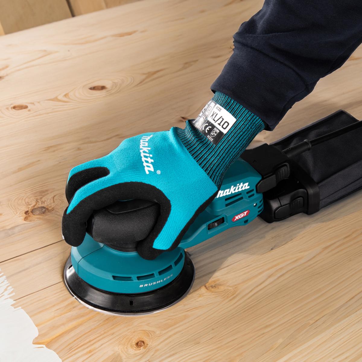 Makita Akku-Exzenterschleifer XGT - Connector - 125 mm Ø - 3,0 mm Hub - 1,6 m Kabel - BO003CGZ