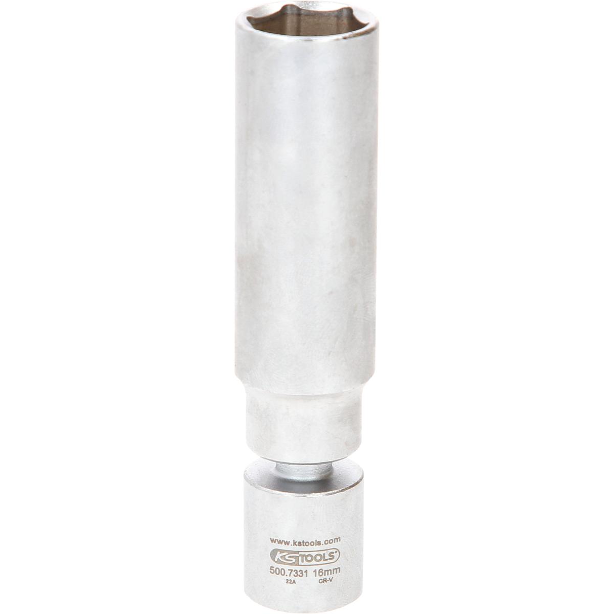 KS Tools 3-8“ Spezial-Zündkerzen-Stecknuss, 16 mm