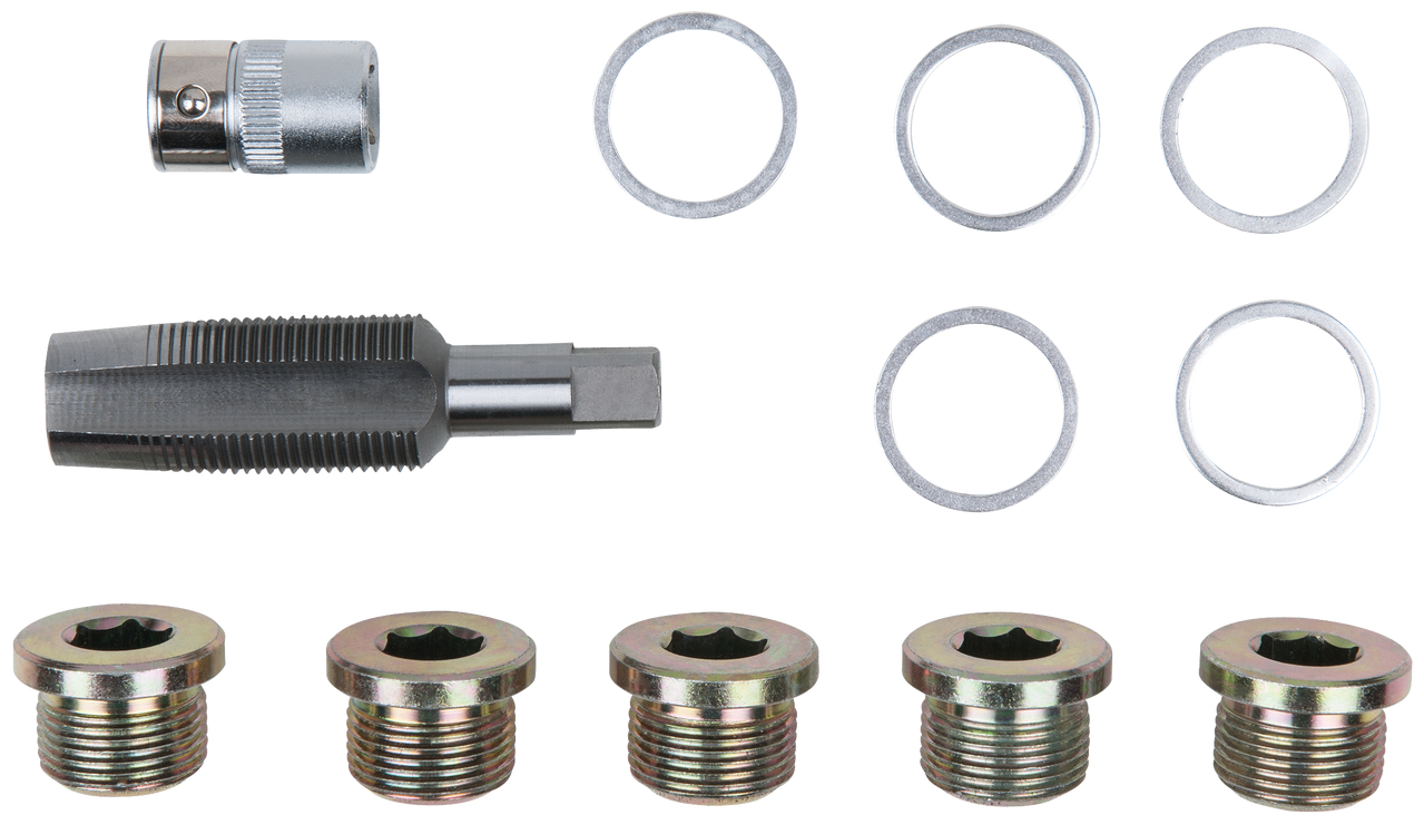 KS Tools Ölablassschrauben-Gewindereparatur-Satz, 12-tlg M22 x 1,5