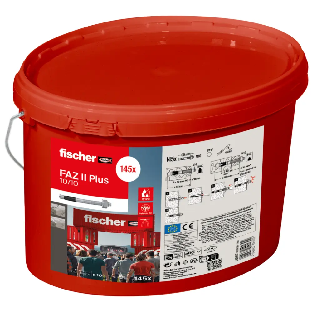Fischer Bolzenanker FAZ II Plus 10/10 im Eimer - Promo