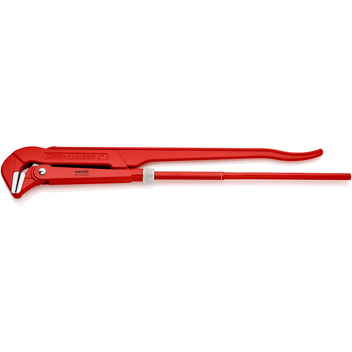 KNIPEX Rohrzange 90° 750 mm rot pulverbeschichtet