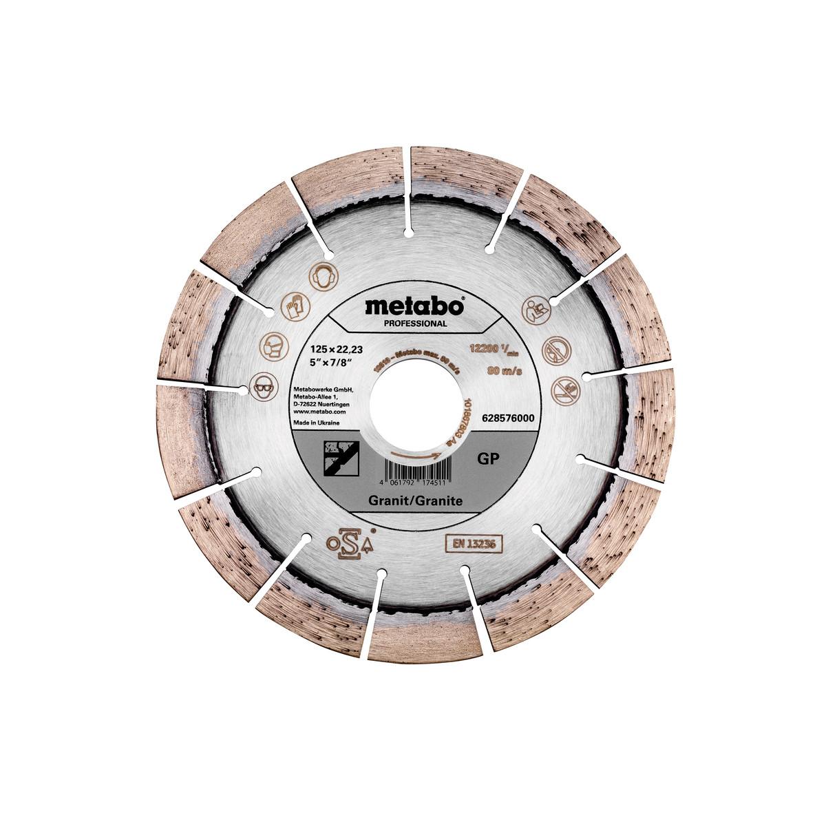 Metabo Diamanttrennscheibe GP, Granit professional