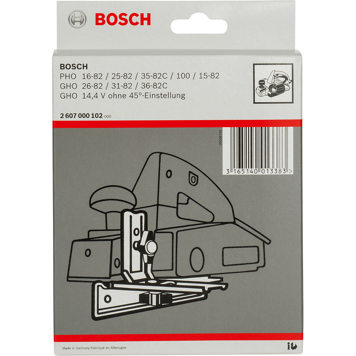 Bosch Parallelanschlag, ohne 45°-Einstellung für Bosch-Handhobel