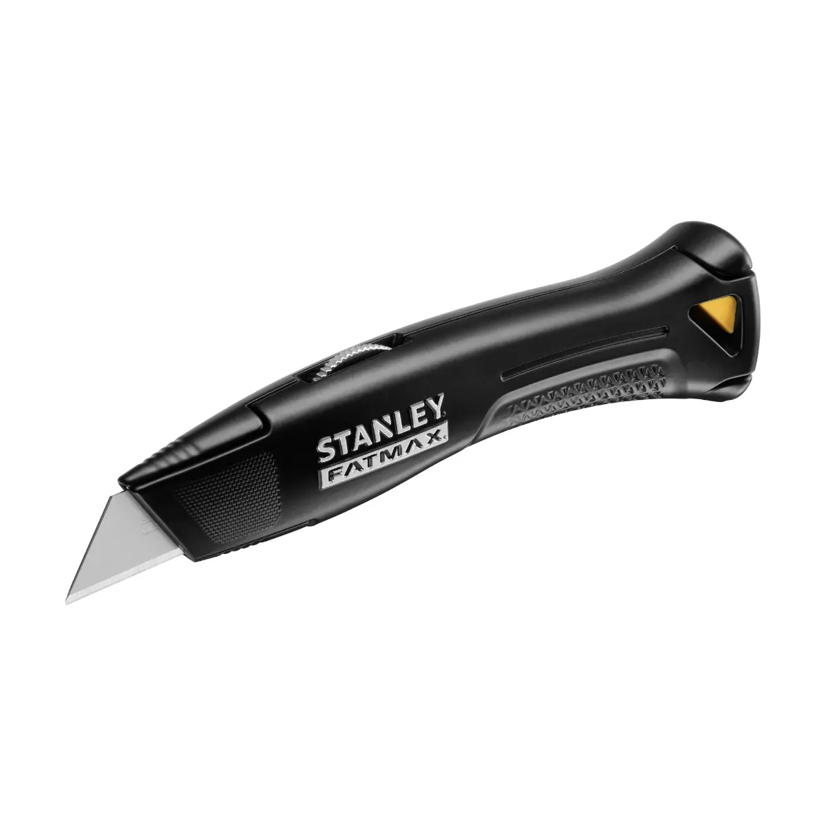 STANLEY FATMAX Universalmesser mit feststehender Klinge, schwarz, inklusive Kunststoffköcher, zwei Trapezklingen und einer Hakenklinge