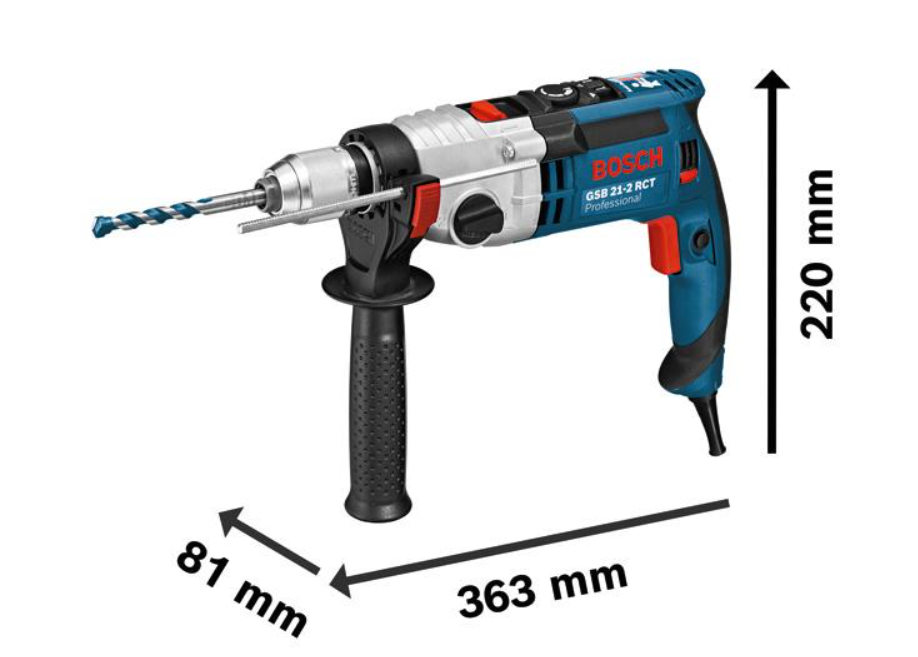 Bosch Schlagbohrmaschine GSB 21-2 RCT, mit Handwerkerkoffer