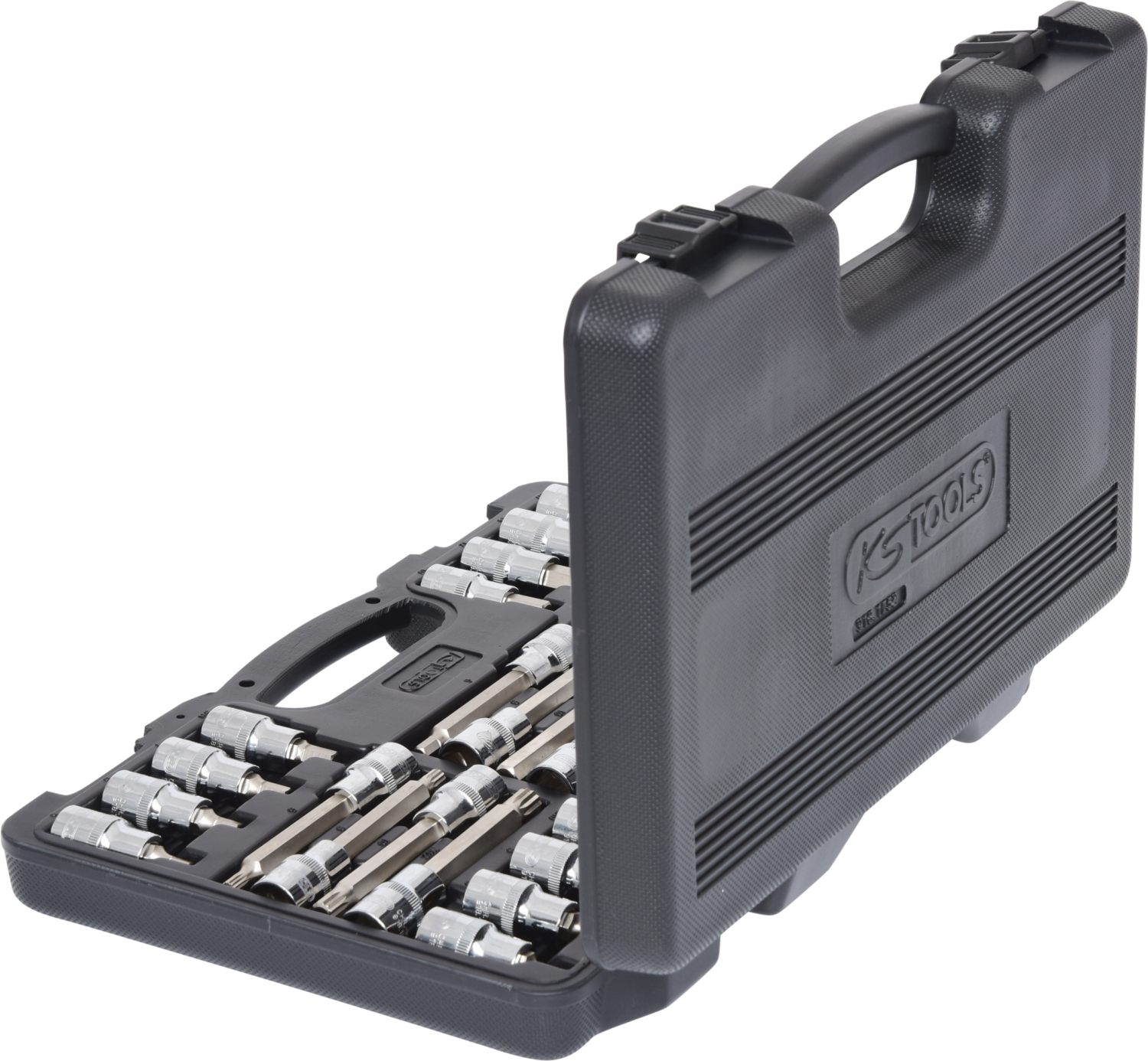KS Tools 1/2" CHROMEplus Bit-Stecknuss-Satz, 32-tlg