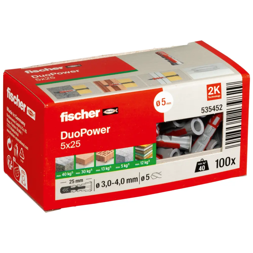 Fischer Universaldübel DuoPower 5x25