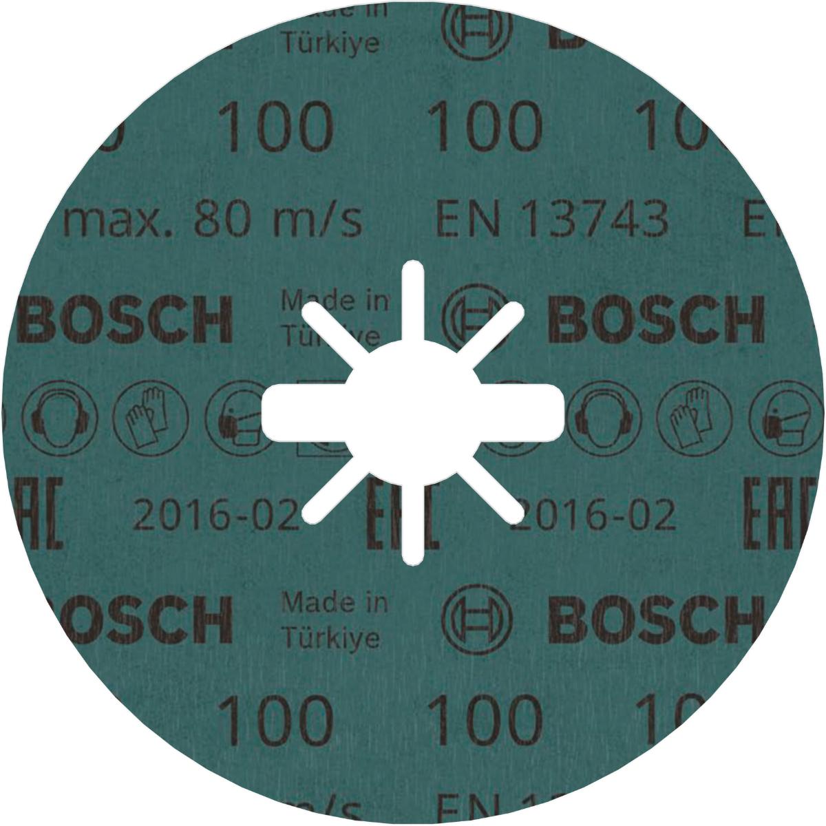 Bosch PRO Fiberschleifscheibe R574 Best for Metal, X-LOCK 125mm