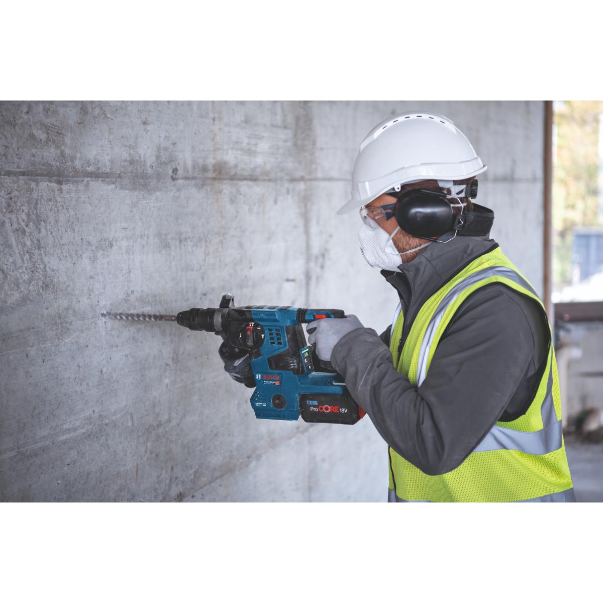 Bosch Akku-Bohrhammer mit SDS plus GBH 18V-28 CF,  L-BOXX 238, L-BOXX-Einlage, solo (L)