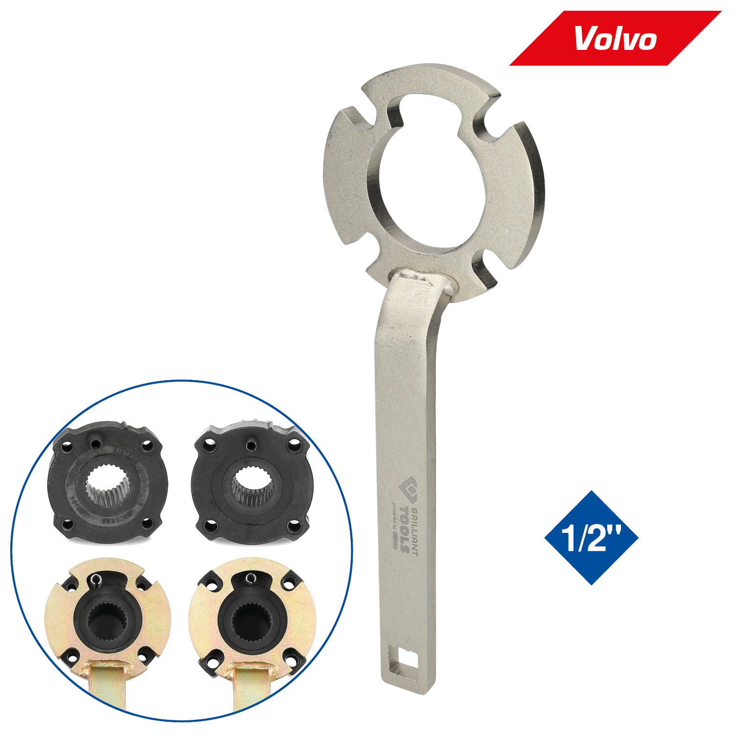 Brilliant Tools Schwingungsdämpfer-Halteschlüssel für Ford und Volvo - BT571090