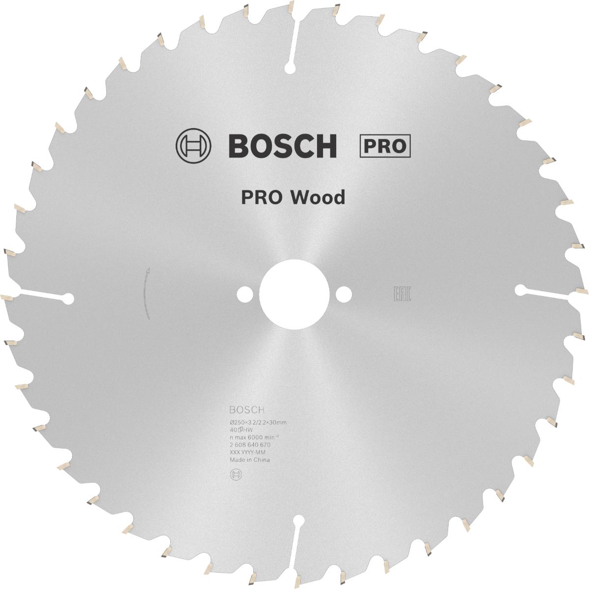 Bosch PRO Kreissägeblatt Optiline Wood