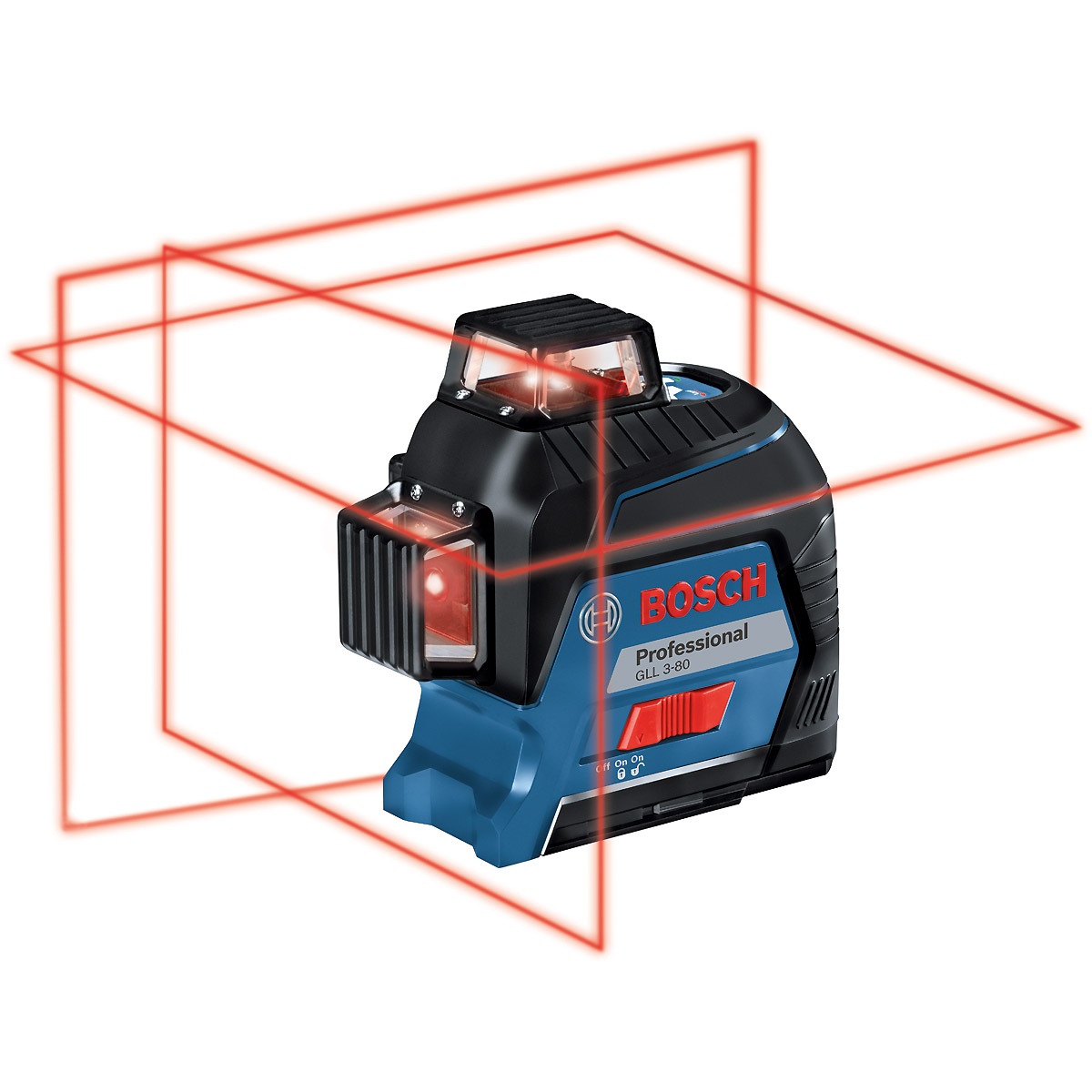 Bosch Linienlaser GLL 3-80, mit 4 x 1,5 V-LR6-Batterie