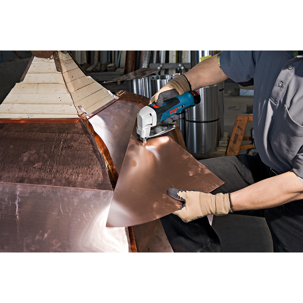 Bosch Akku-Blechschere GSC 12V-13, Solo Version, L-BOXX