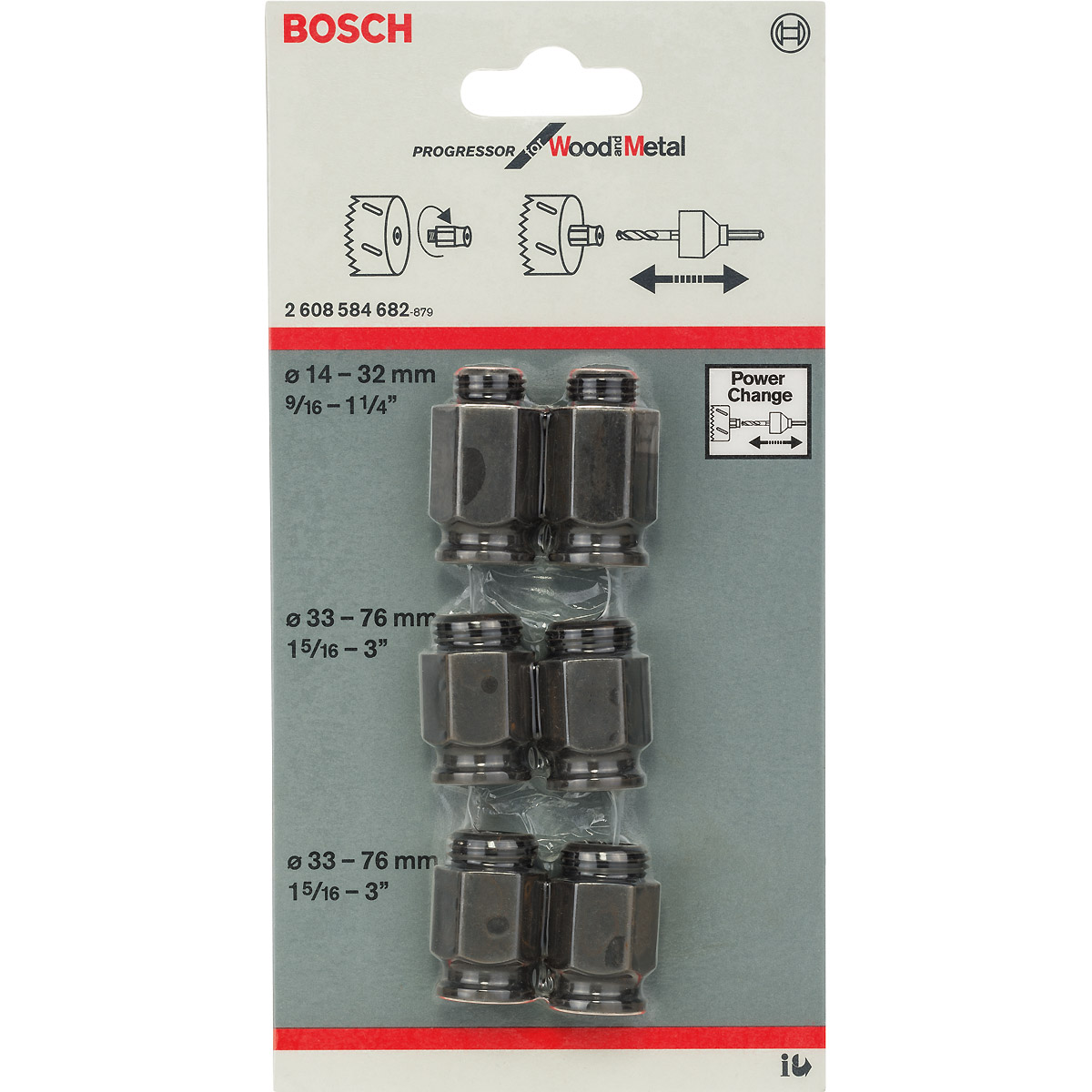 Bosch Übergangsadapter-Set, 6-teilig