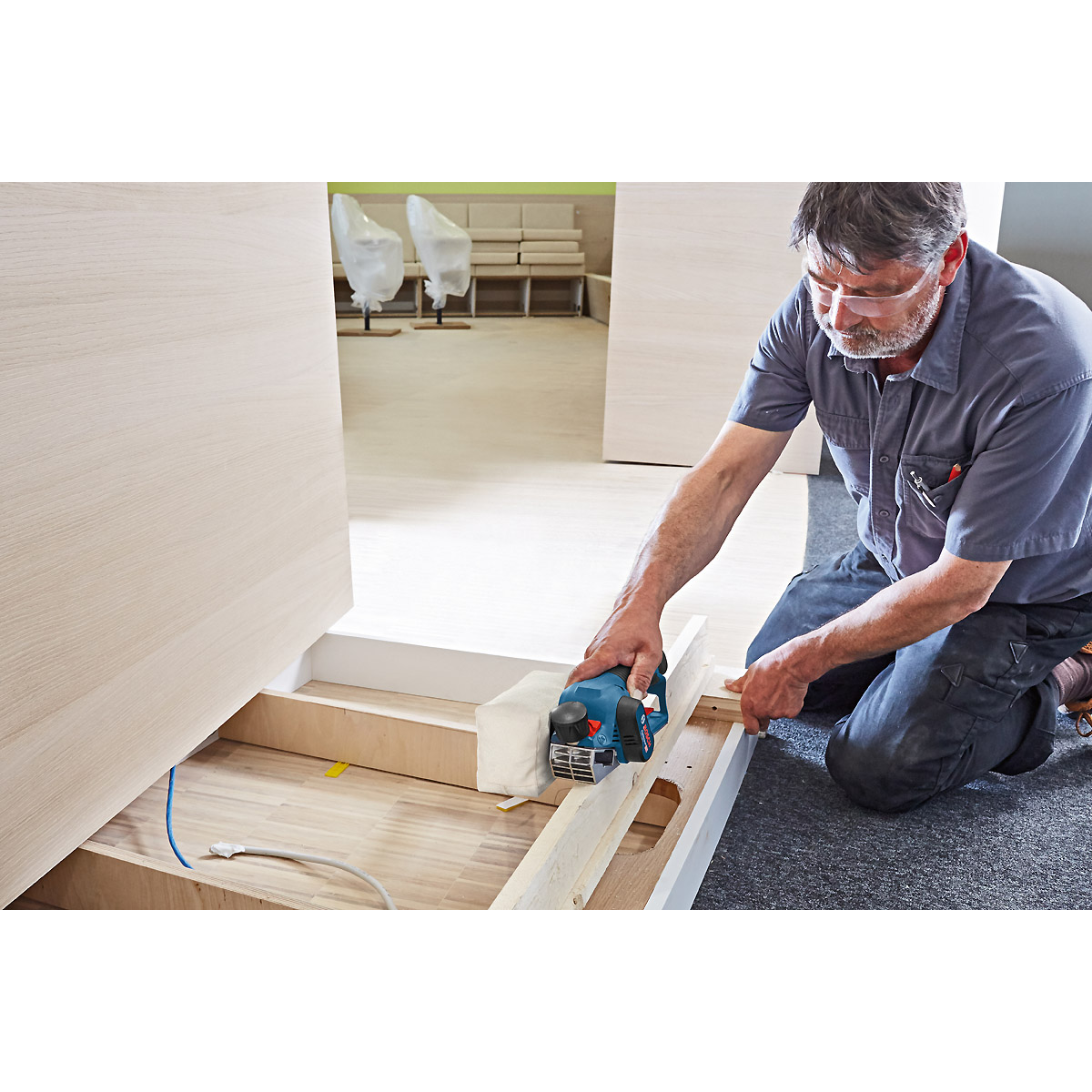 Bosch Akku-Hobel GHO 12V-20, Solo Version