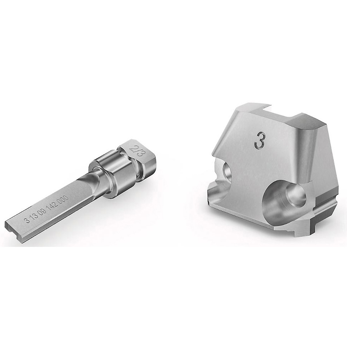Fein Stempel und Matrize im Set bis 3,0 mm Edelstahlblech (600 N/mm²)