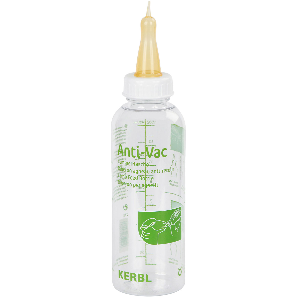 Kerbl Plexiglas-Flasche ANTI-VAC, 450 ml