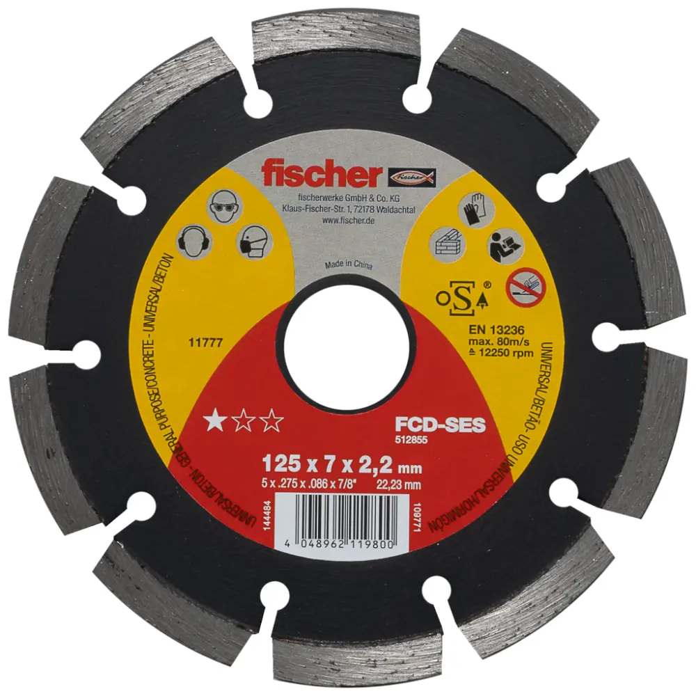 Fischer Diamanttrennscheibe SES 2,2/125 geteilt