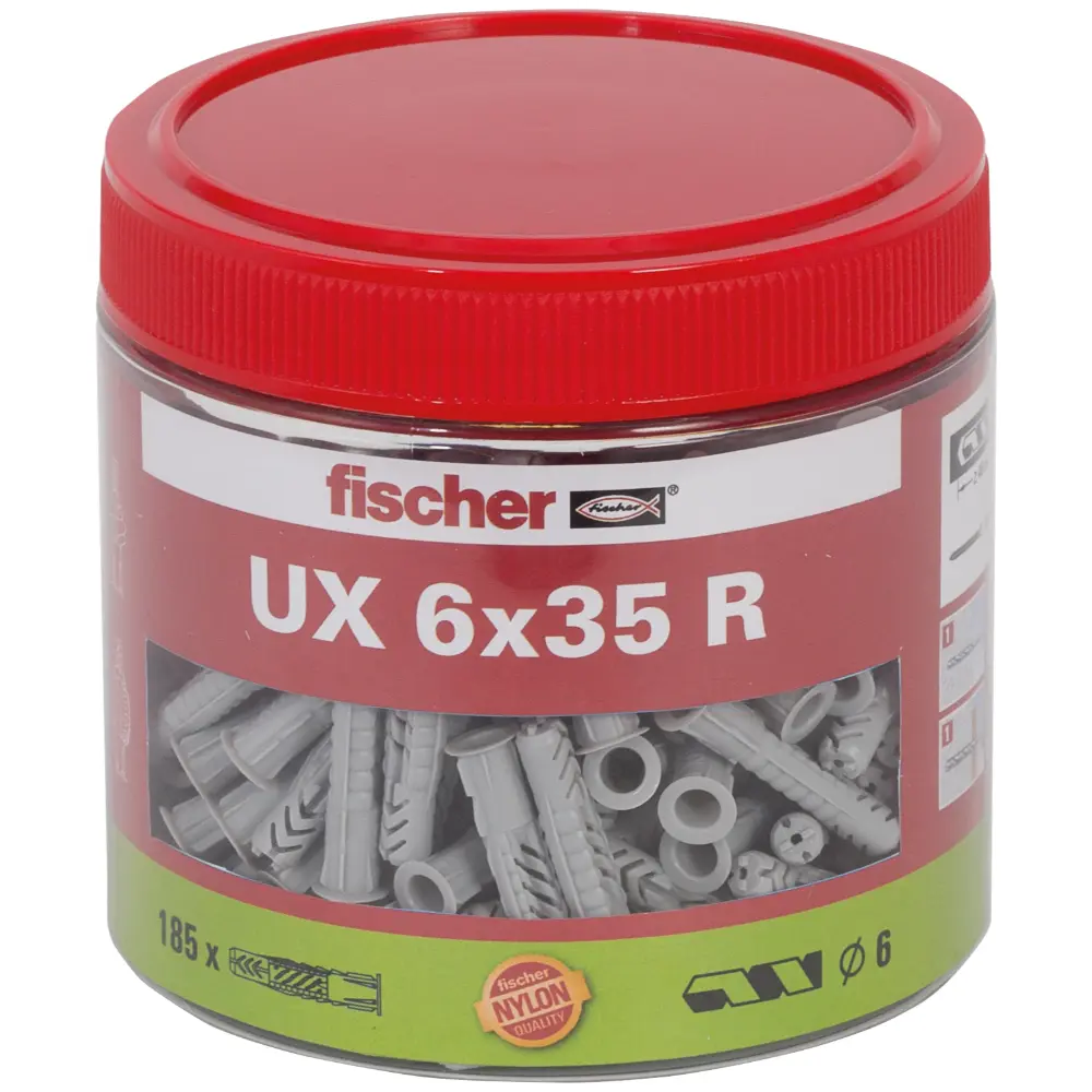 Fischer Universaldübel UX 6x35 R Dose (185)
