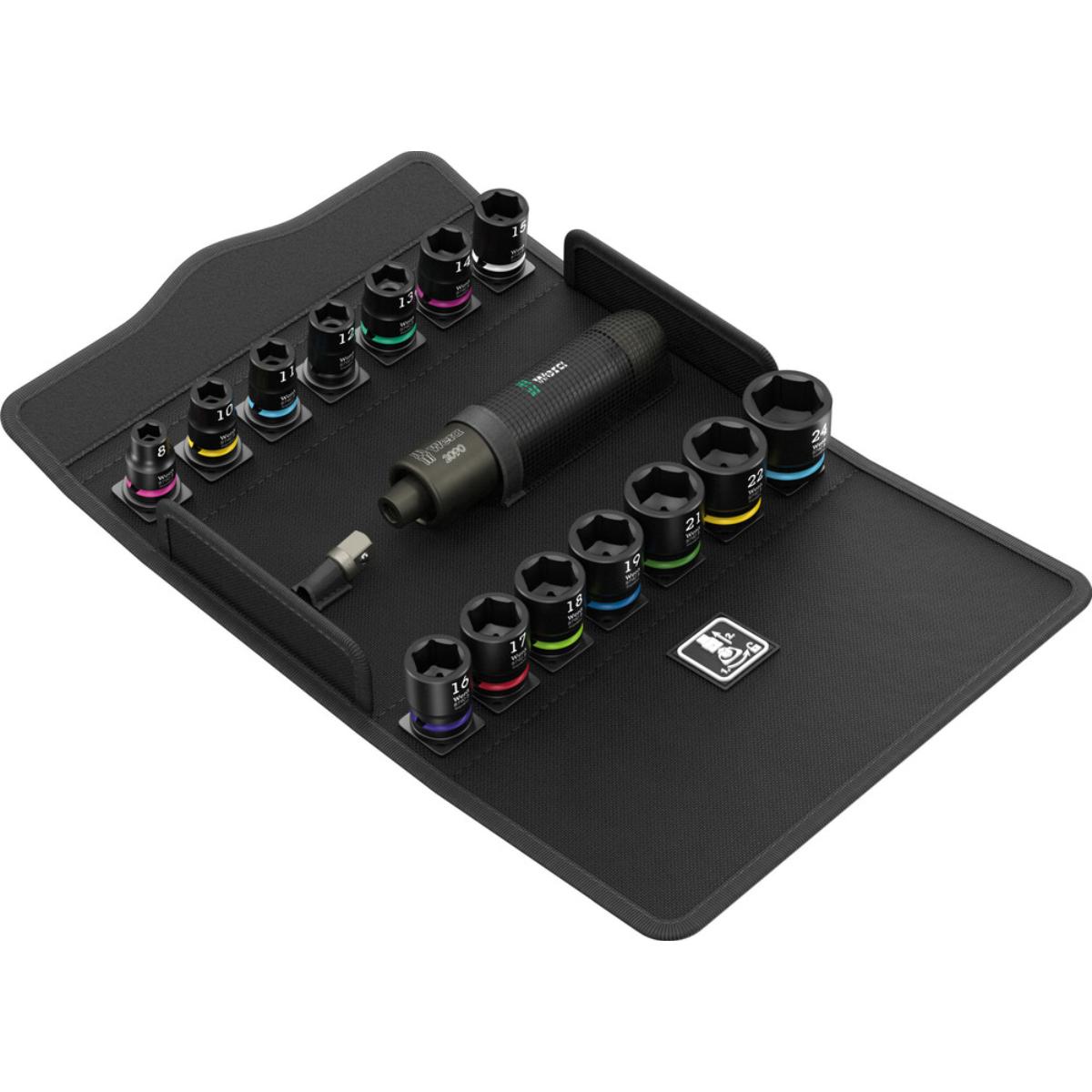 Wera 2090/16 Impaktor Schlagschraubendreher Set 1, metrisch, 3/8"