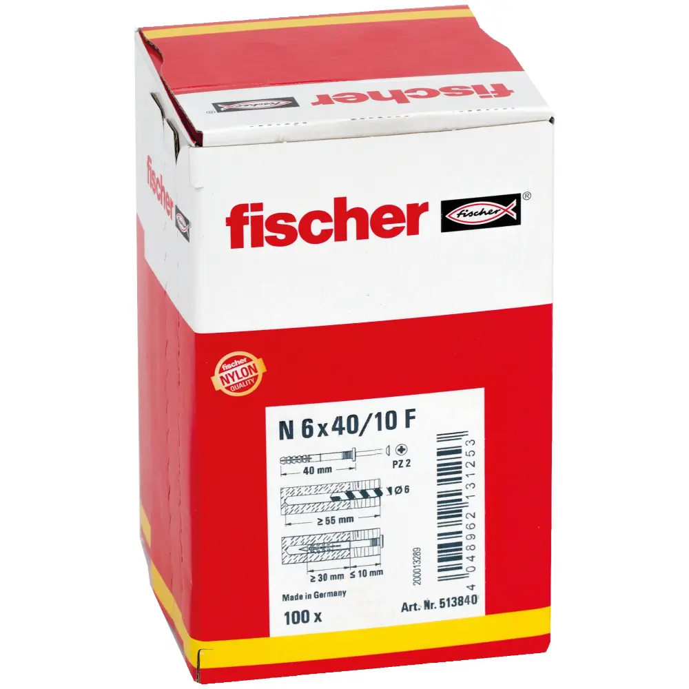Fischer Nageldübel N 6x40/10 F (100)