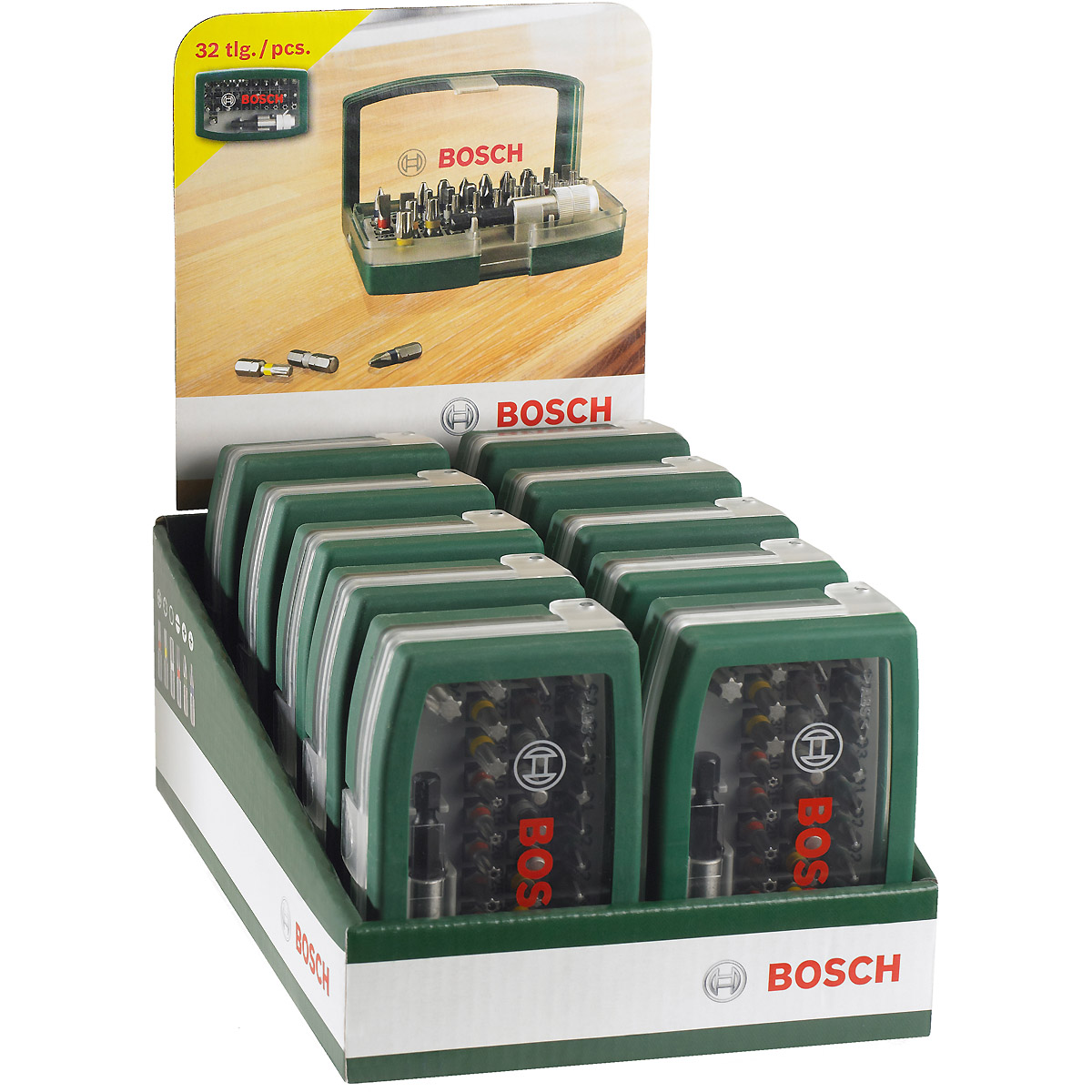 Bosch Schrauberbit-Set mit Farbcodierung, 32-teilig
