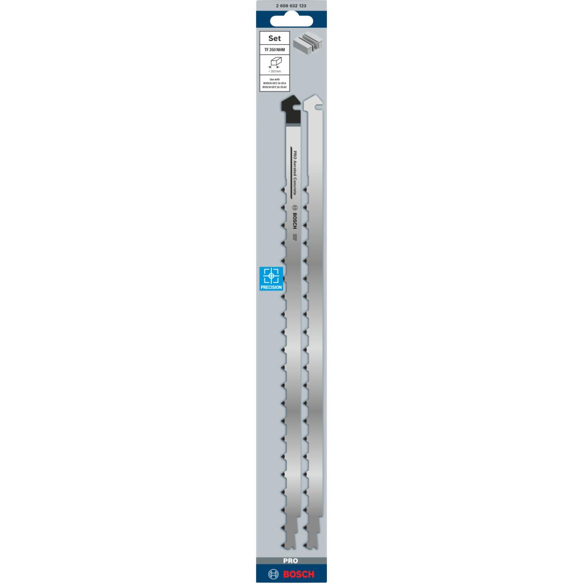 Bosch PRO Hartmetall-Sägeblattsatz TF 350 NHM, 2-teilig, Diverse Materialien (Hartmetall)