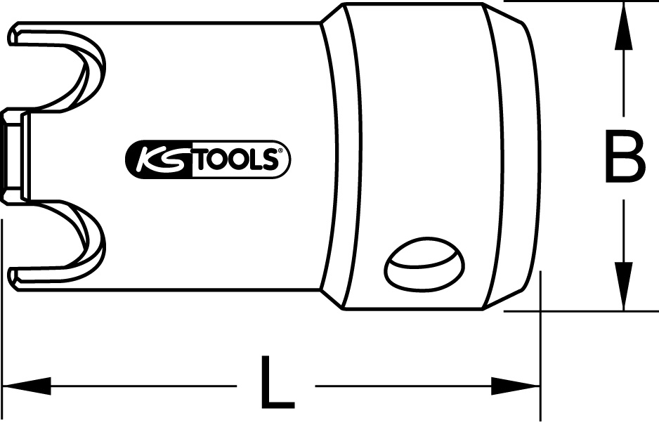KS Tools Badewannenadapter für Ventilfix, 53mm