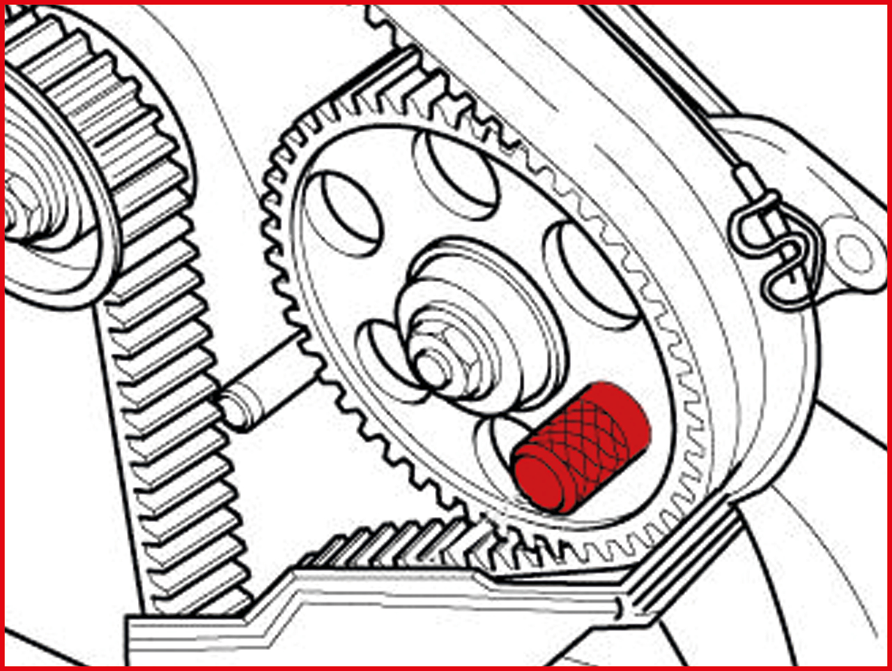 KS Tools Motoreinstell-Werkzeug-Satz für VAG - Volvo, 2-tlg