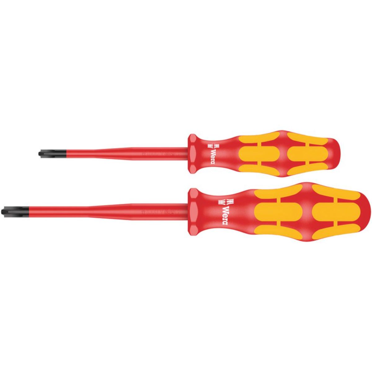 Wera 165 iS PZ/S # 1 + 2 Schraubendrehersatz Kraftform Plus Serie 100. + reduz Klingendurchm. 2-tlg