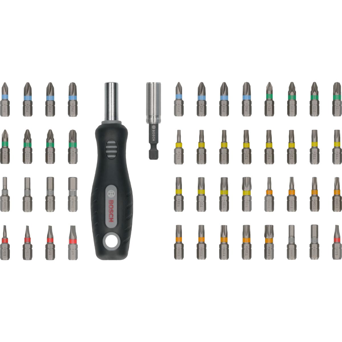 Bosch Extra Hard Schrauberbitsatz, 50-teiliges Set