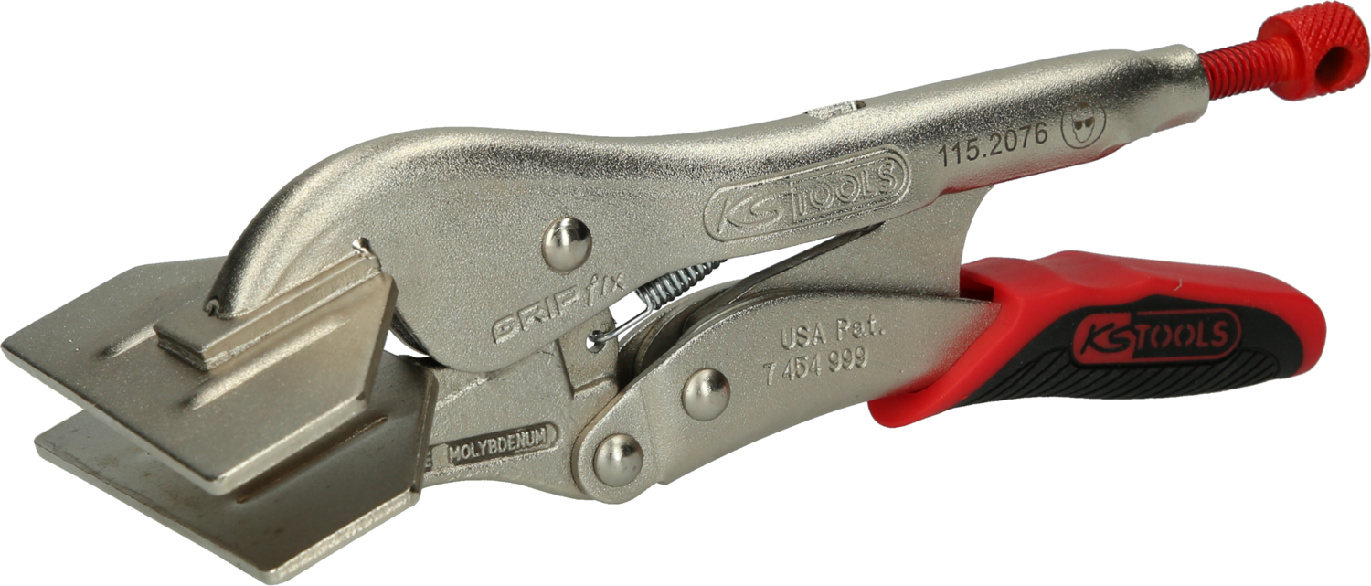 KS Tools Breitmaul-Flachbacken-Gripzange mit Easy-Release