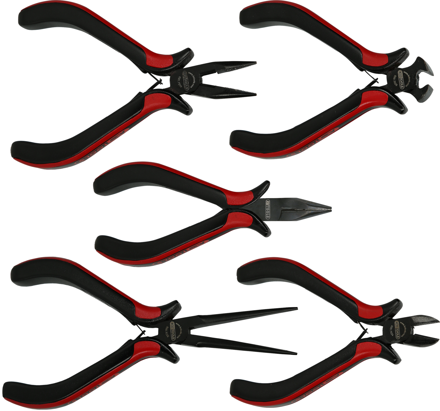 KS Tools Feinmechanik-Zangen-Satz, 5-tlg
