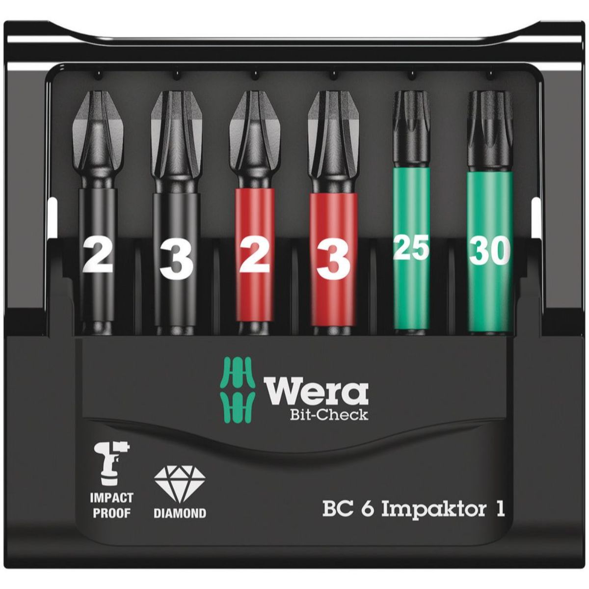 Wera Bit-Check 6 Impaktor 1, 6-teilig