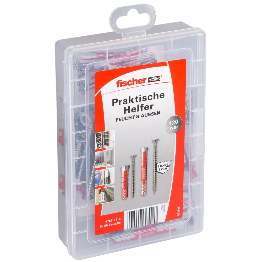 Fischer Dübelsortiment PraktischeHelfer Outdoor/Feuchtraum(120)