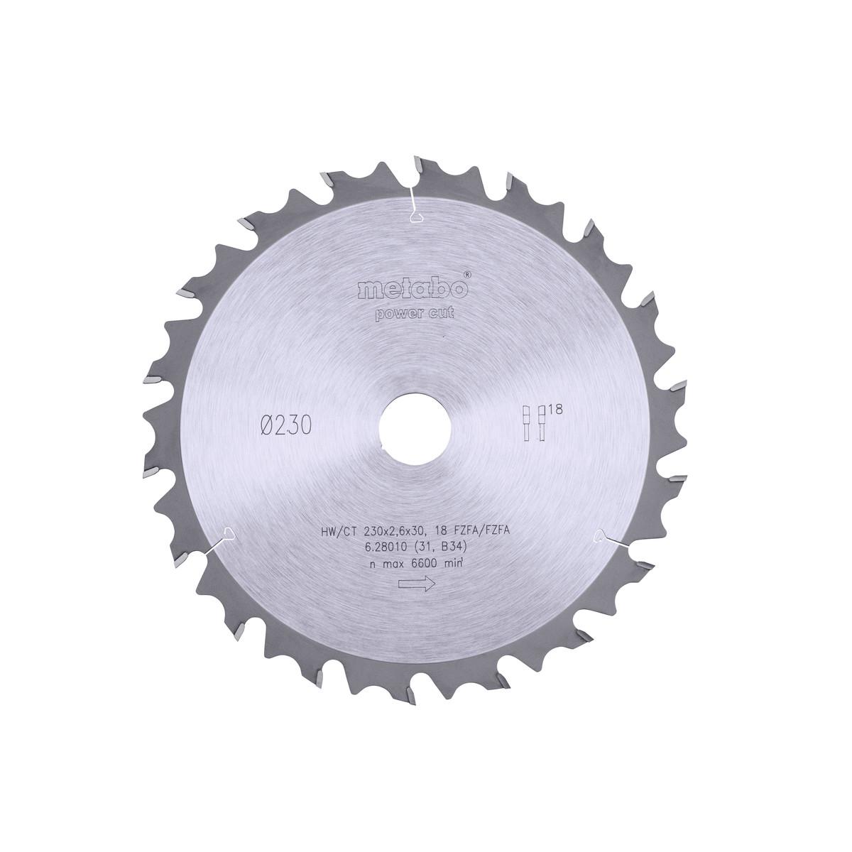 Metabo Sägeblatt power cut wood professional FZ / FA 10°