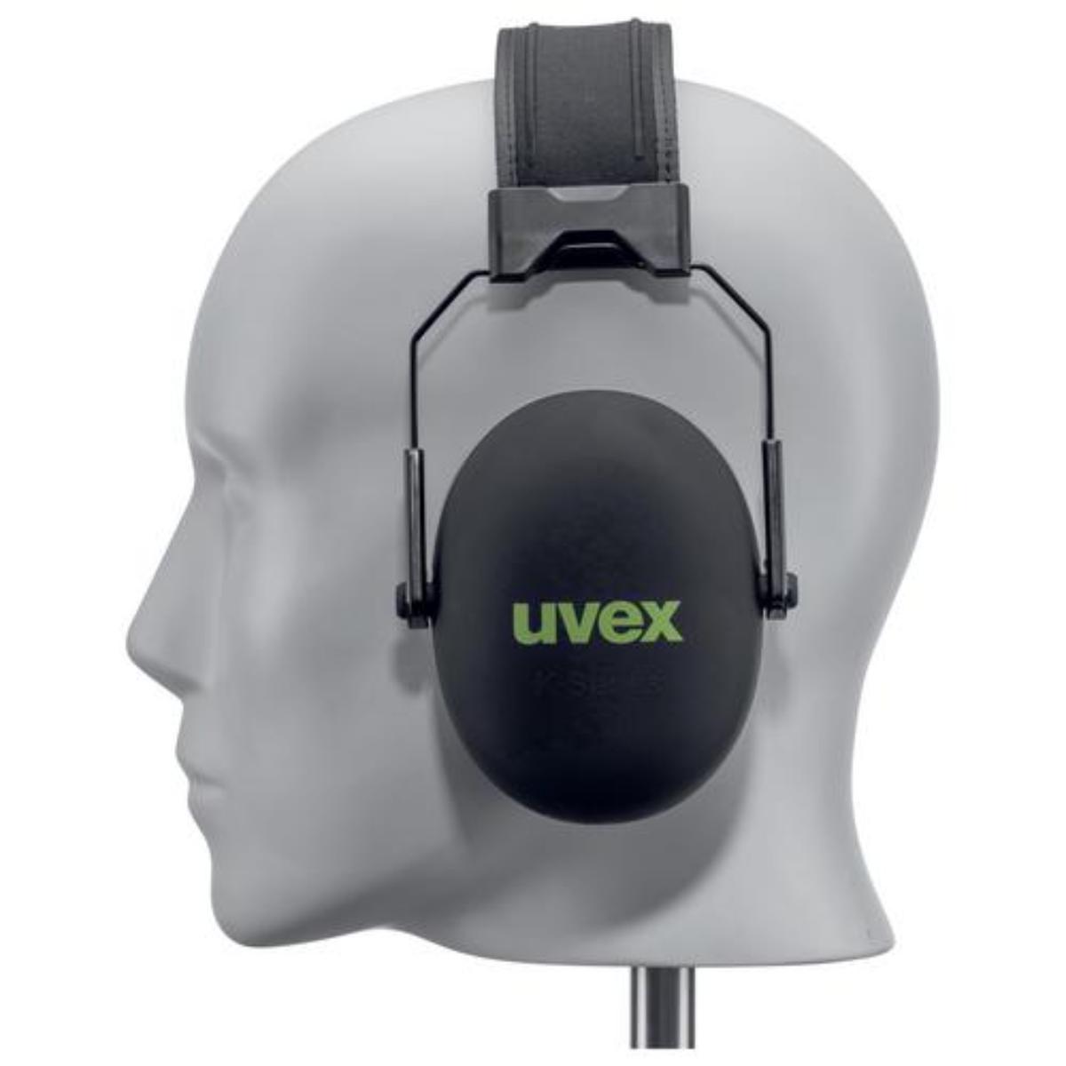 uvex KX10 Kapselgehörschutz schwarz/ grün SNR 30 dB