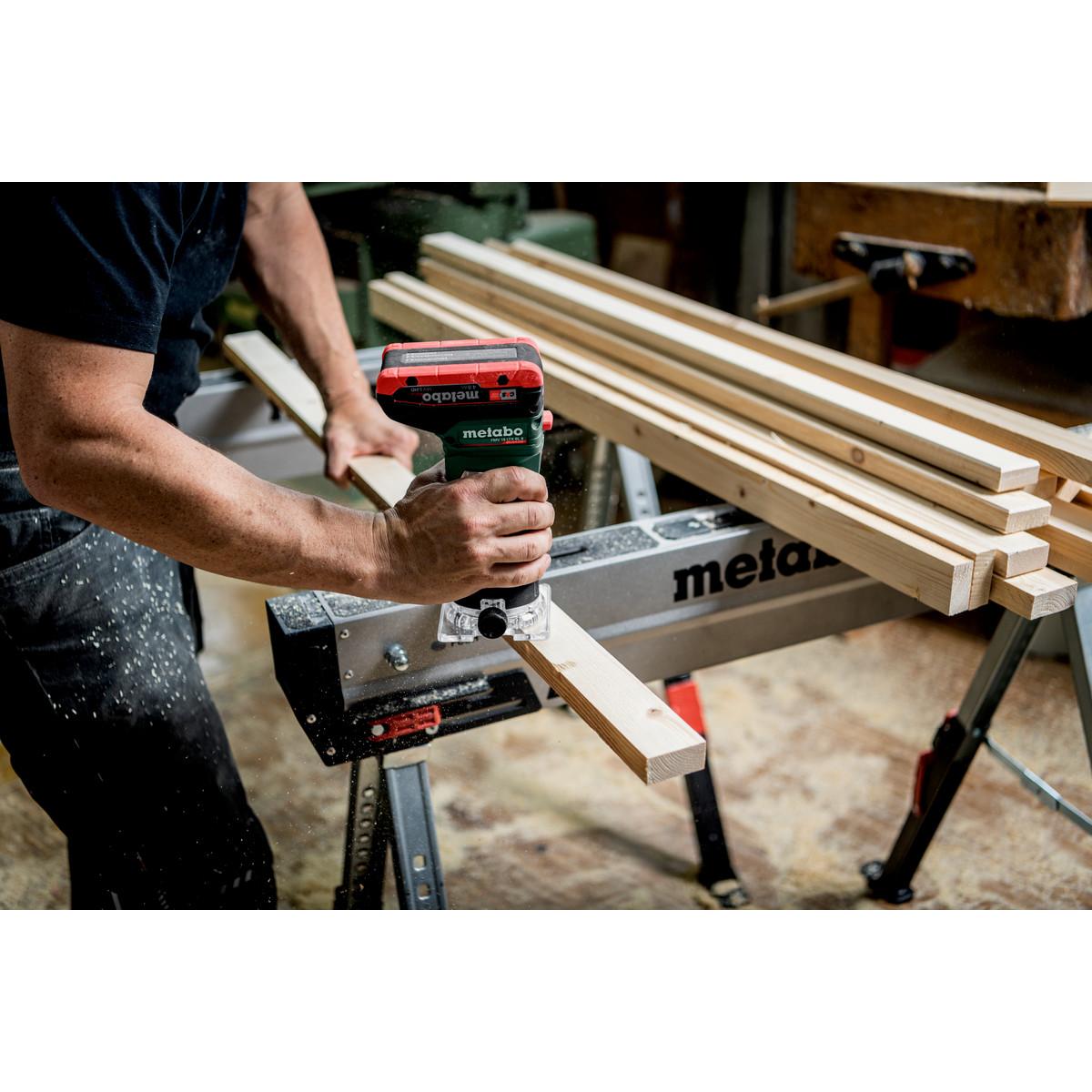 Metabo Akku-Kantenfräse FMV 18 LTX BL 8 - metaBOX 145 L