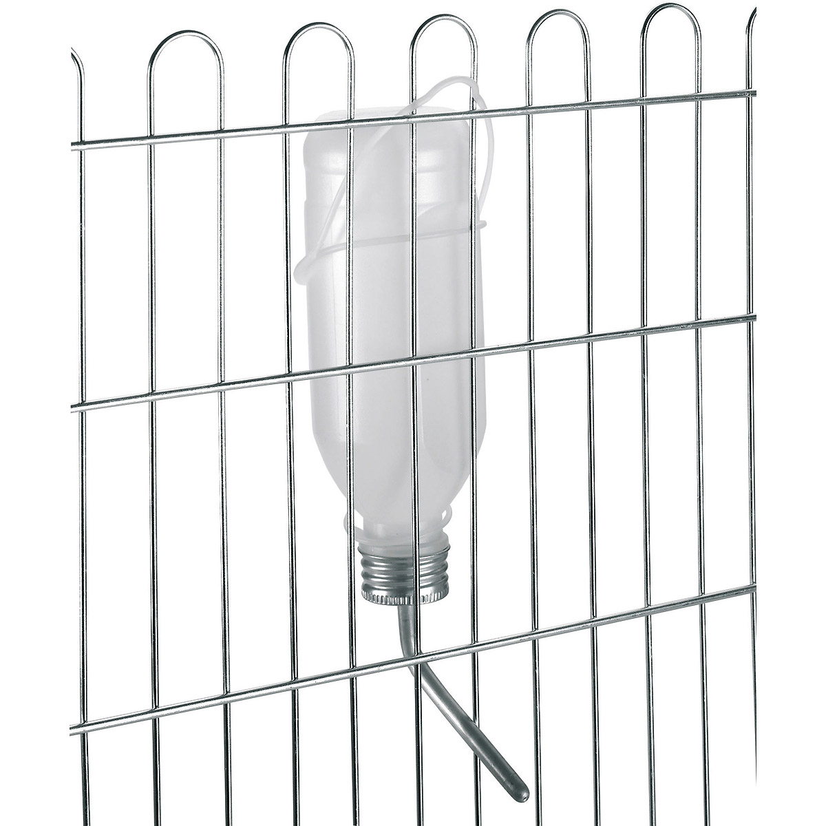 Kerbl Trinkflasche für Kaninchen 500ml Kunststoff mit Aluröhrchen