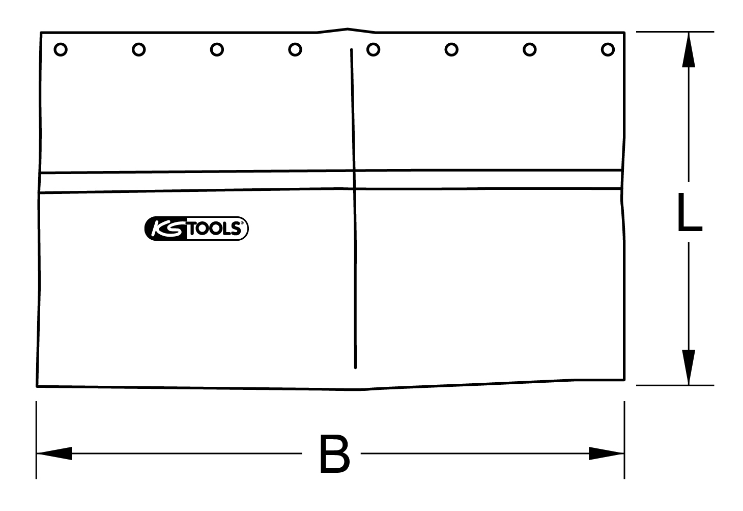 KS Tools Verlängerungstuch mit Schutzisolierung, 800mm