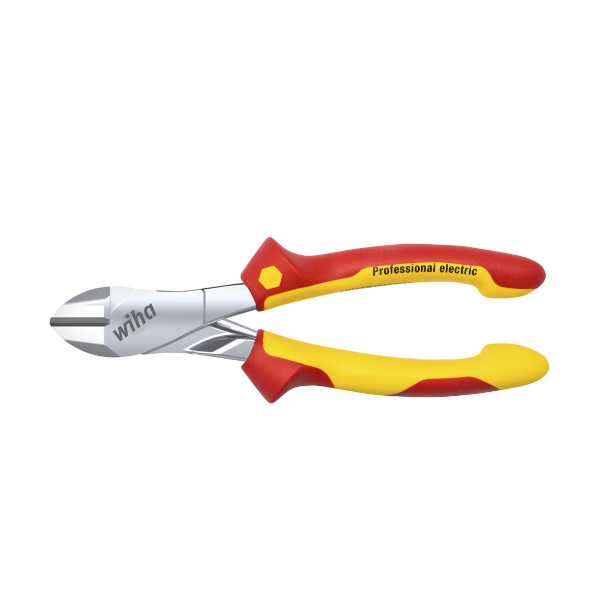 Wiha Kraftseitenschneider Professional electric mit DynamicJoint mit ein- und ausschaltbarer Öffnungsfeder - 5 Stück