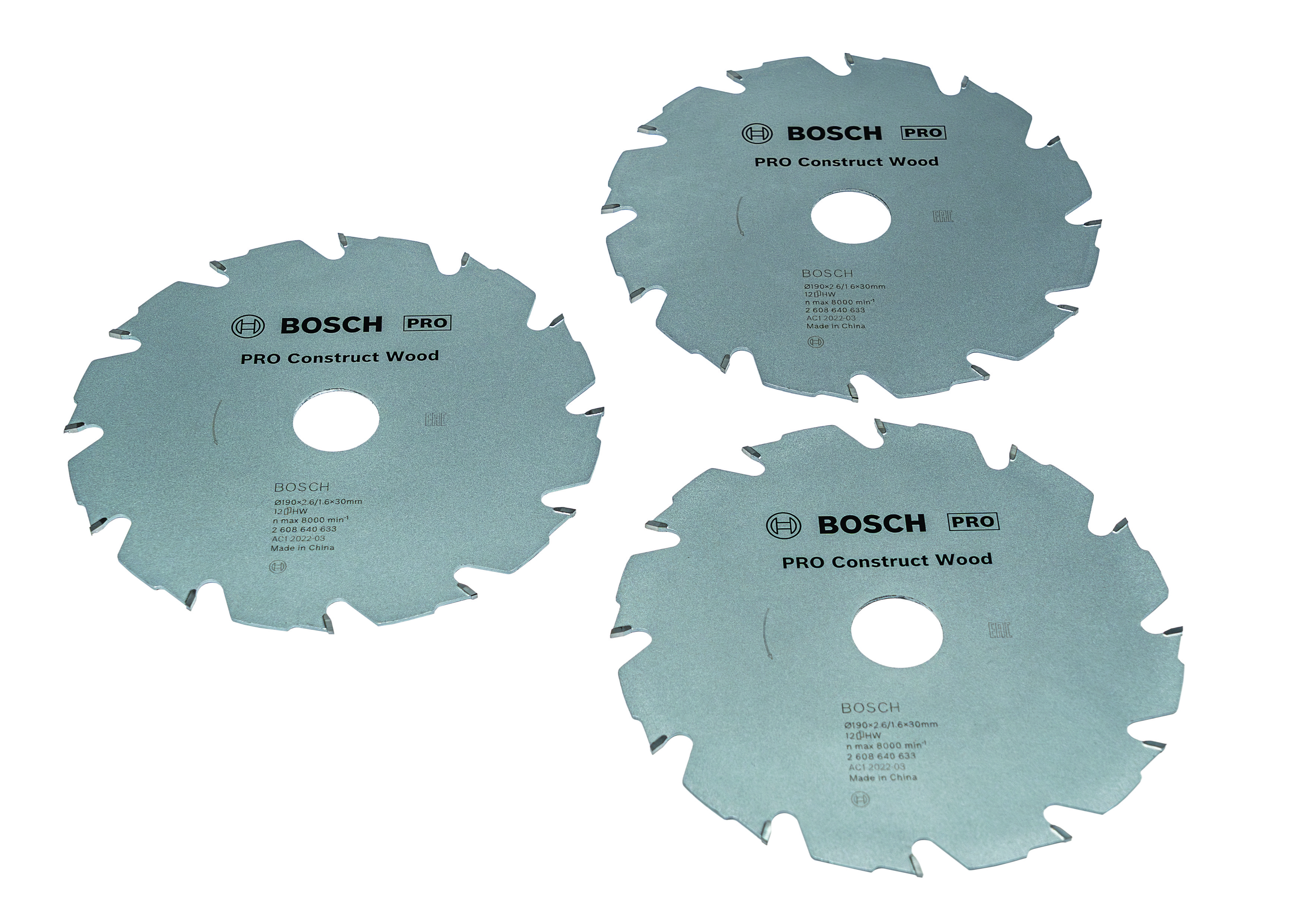 Bosch PRO Bauholz KSB, 190mm, Triple Pack