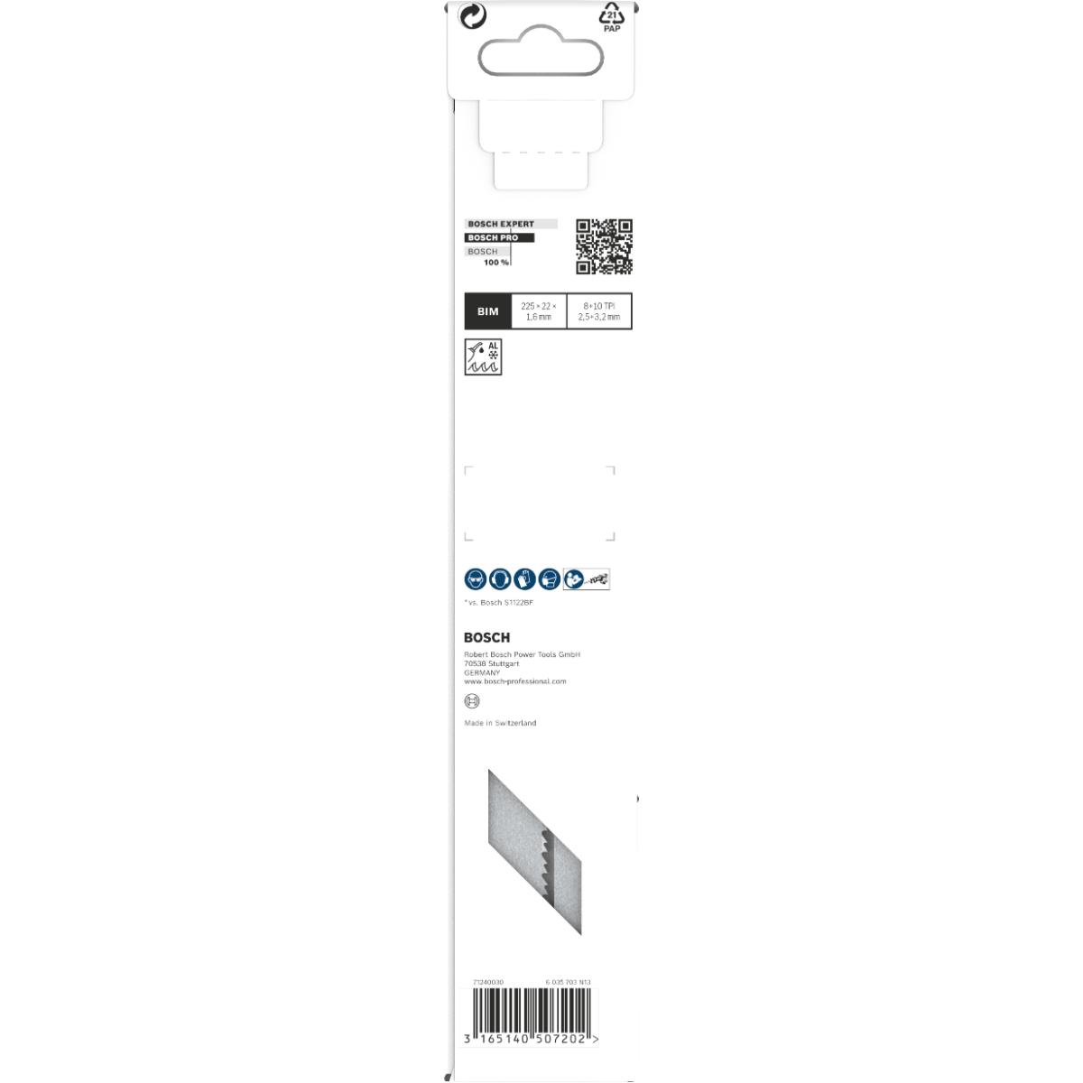 Bosch PRO Säbelsägeblatt S 1130 CF, Endurance for Heavy Metal, 5er-Pack