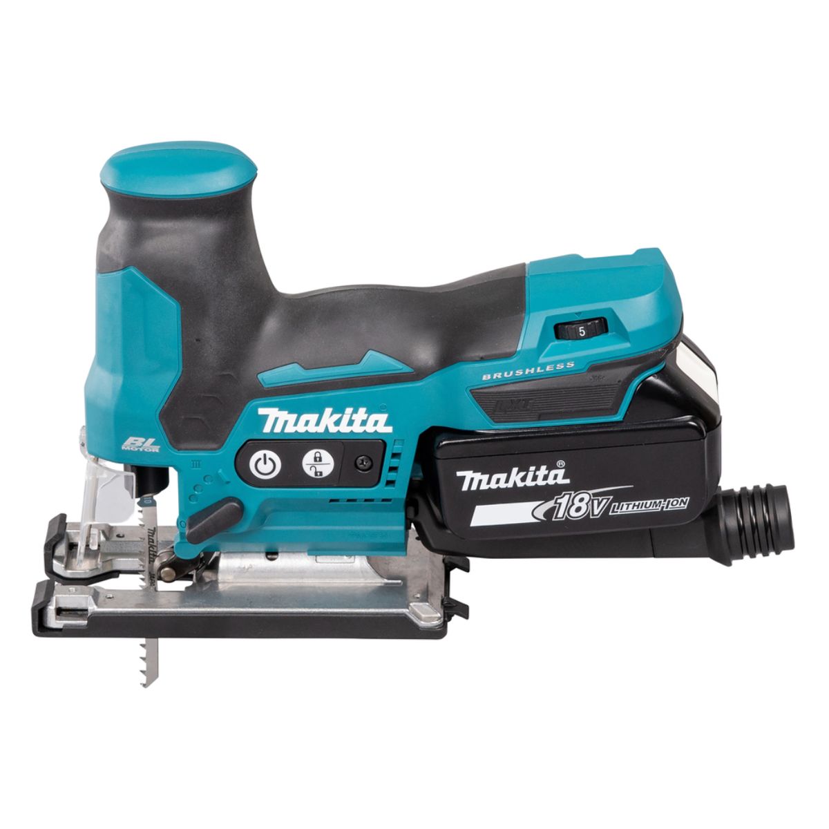Makita Akku-Pendelhubstichsäge 18V / 3,0 Ah, 1 Akku + Ladegerät im MAKPAC DJV185RF1J
