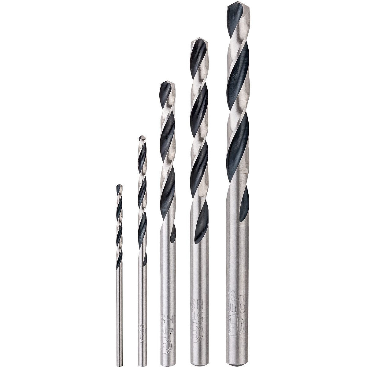 Bosch Metallspiralbohrer HSS-Set PointTeQ, DIN 338, 5-teilig