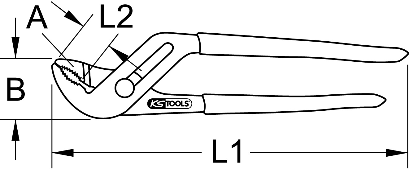 KS Tools Profi-Wasserpumpenzange