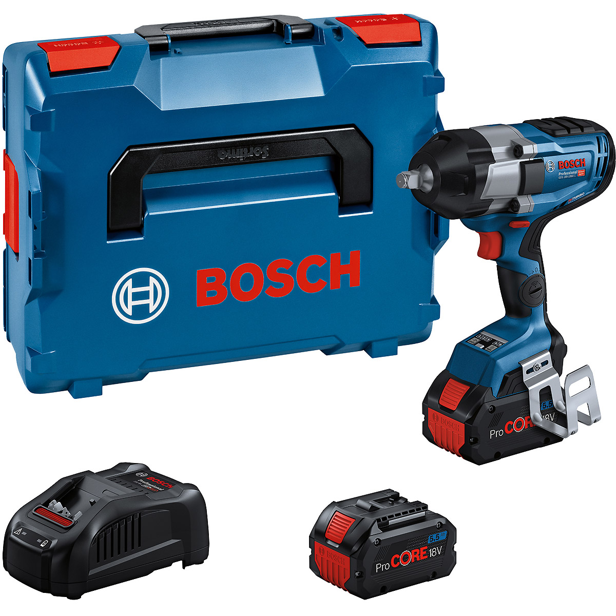 Bosch Akku-Drehschlagschrauber GDS 18V-1000 mit 2x Akku ProCORE18V 5.5Ah in L-BOXX